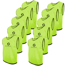 Lade das Bild in den Galerie-Viewer, Sportacular Gear 10er Set Trainingsleibchen (Neongelb, Senior)