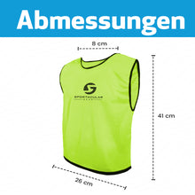 Lade das Bild in den Galerie-Viewer, Sportacular Gear 10er Set Trainingsleibchen (Neongelb, Senior)