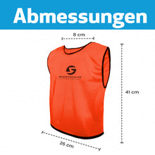 Lade das Bild in den Galerie-Viewer, Sportacular Gear 10er Set Trainingsleibchen (Neonorange, Senior)