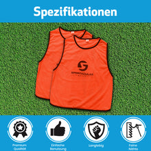 Lade das Bild in den Galerie-Viewer, Sportacular Gear 10er Set Trainingsleibchen (Neonorange, Senior)