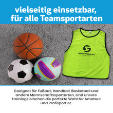 Lade das Bild in den Galerie-Viewer, Sportacular Gear 10er Set Trainingsleibchen (Neongelb, Senior)