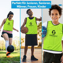 Lade das Bild in den Galerie-Viewer, Sportacular Gear 10er Set Trainingsleibchen (Neongelb, Senior)