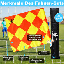 Lade das Bild in den Galerie-Viewer, MyReferee Schiedsrichterassistenten-Fahnen-Set inkl. Tasche