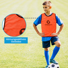 Lade das Bild in den Galerie-Viewer, Sportacular Gear 10er Set Trainingsleibchen (Neonorange, Senior)