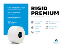 Lade das Bild in den Galerie-Viewer, Sportacular Gear Sporttape Rigid Premium 3,8cm x 10m (4 Rollen, weiß)