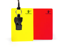 Lade das Bild in den Galerie-Viewer, MyReferee Schiedsrichterset Starter Fußball inkl. Schiedsrichterpefeife, gelbe & rote Karte, Pfeifenschnur
