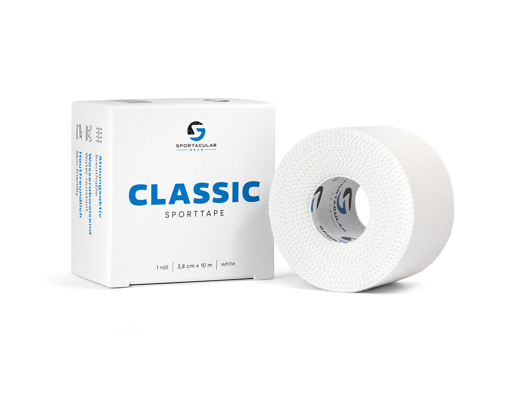 Sportacular Gear Sporttape Classic 3,8cm x 10m (1 Rolle, weiß)