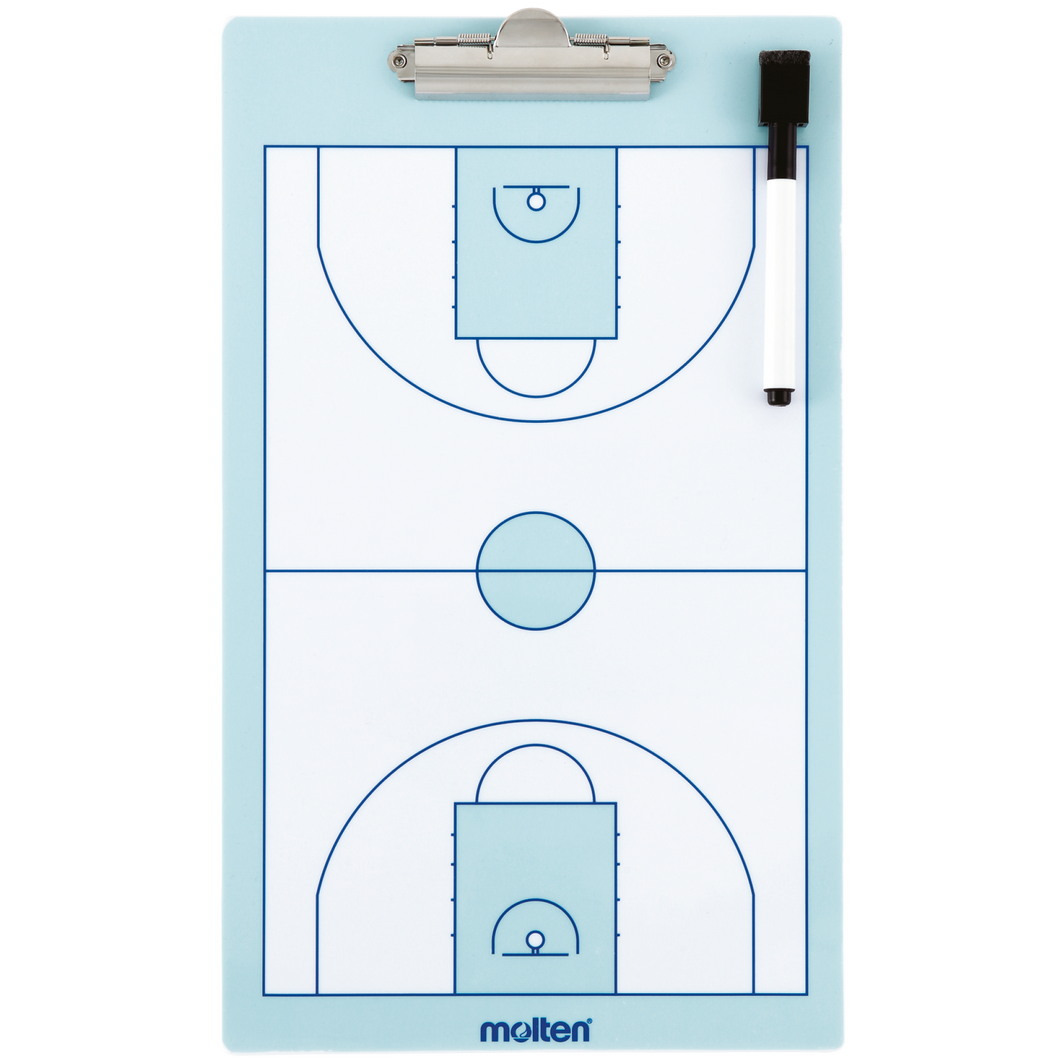 Molten Basketball Taktikboard Ganz- und Halbfeld 24 x 40 cm
