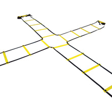 Lade das Bild in den Galerie-Viewer, Sportacular Gear Koordinationsleiter Cross (4-Way) 4x2m inkl. Tasche
